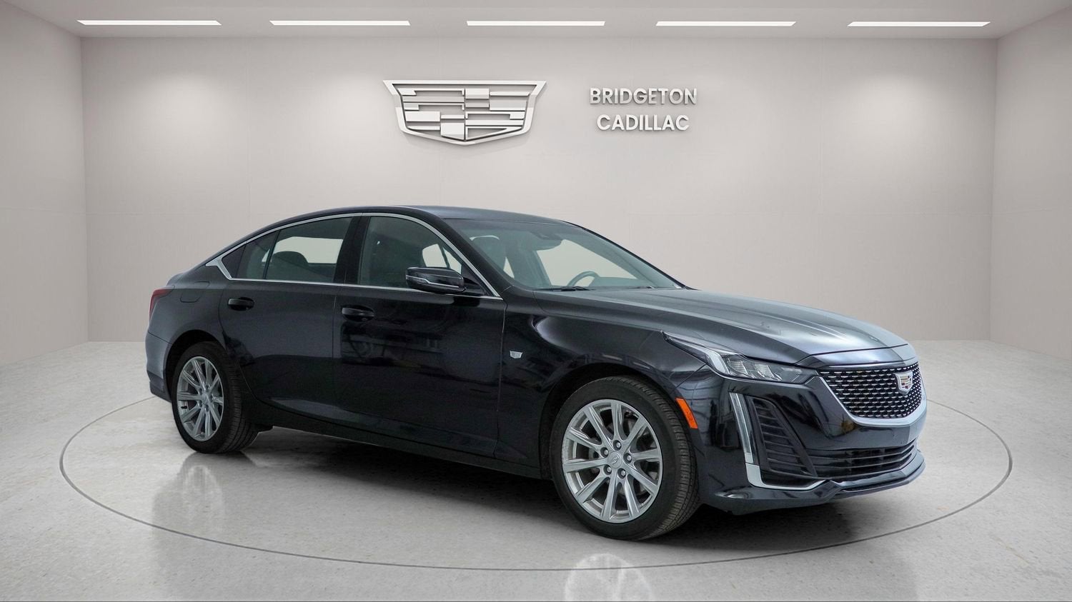 2024 Cadillac CT5 Luxury in Black Raven — front three-quarter view