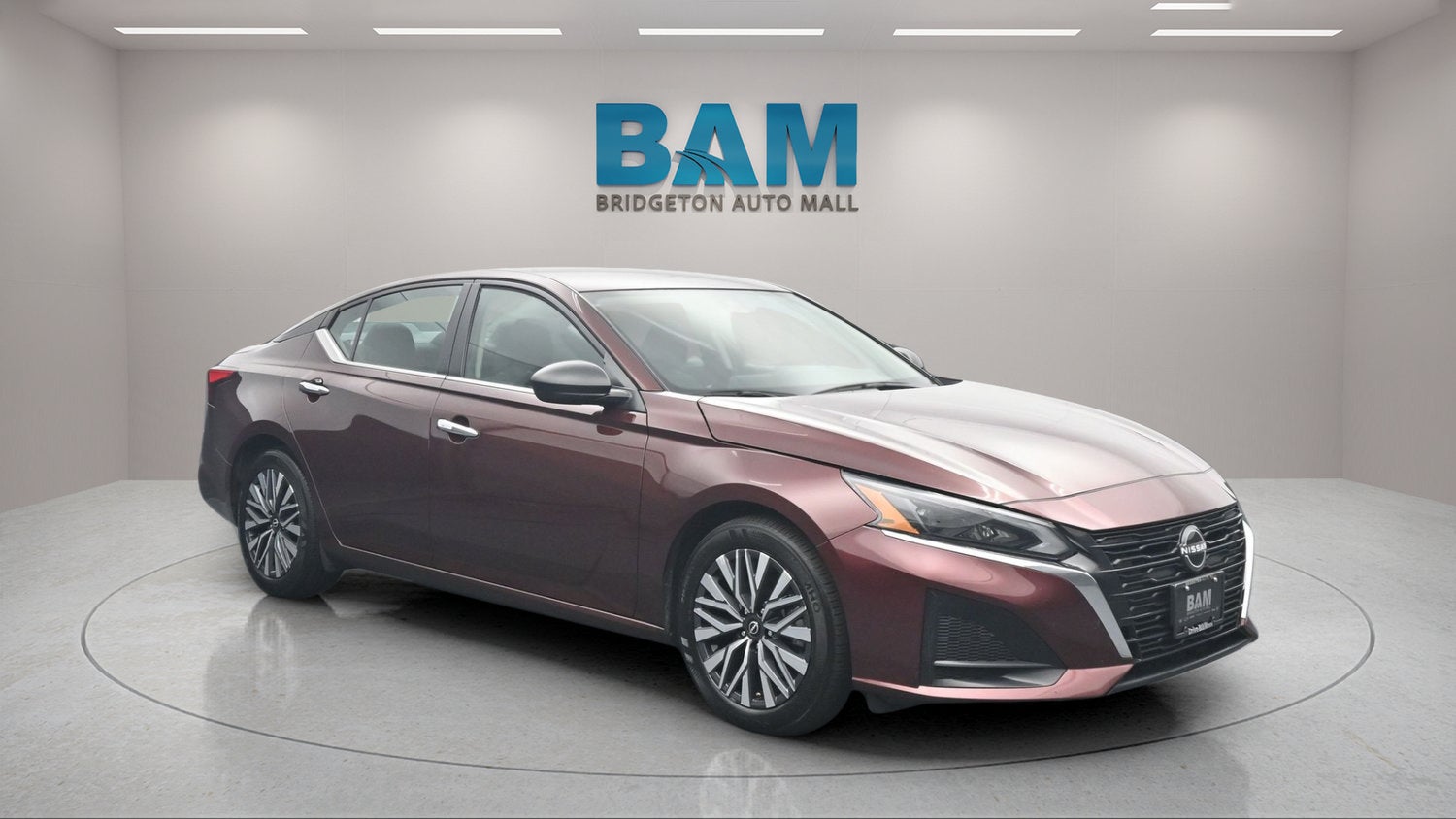 2024 Nissan Altima 2.5 SV in Red — front three-quarter view