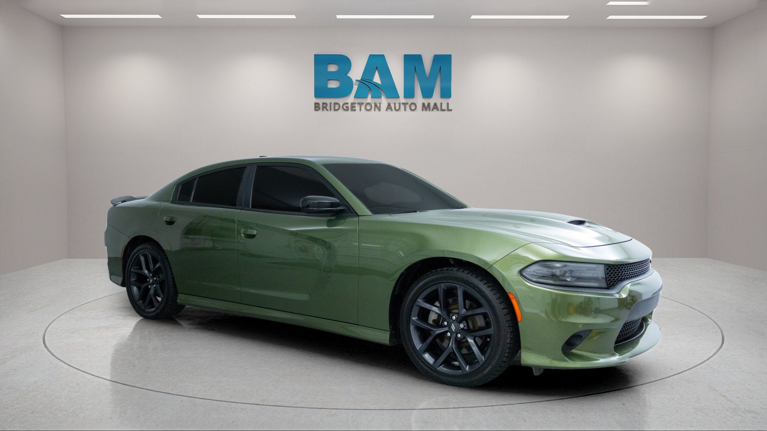 2023 Dodge Charger GT in Green — front three-quarter view
