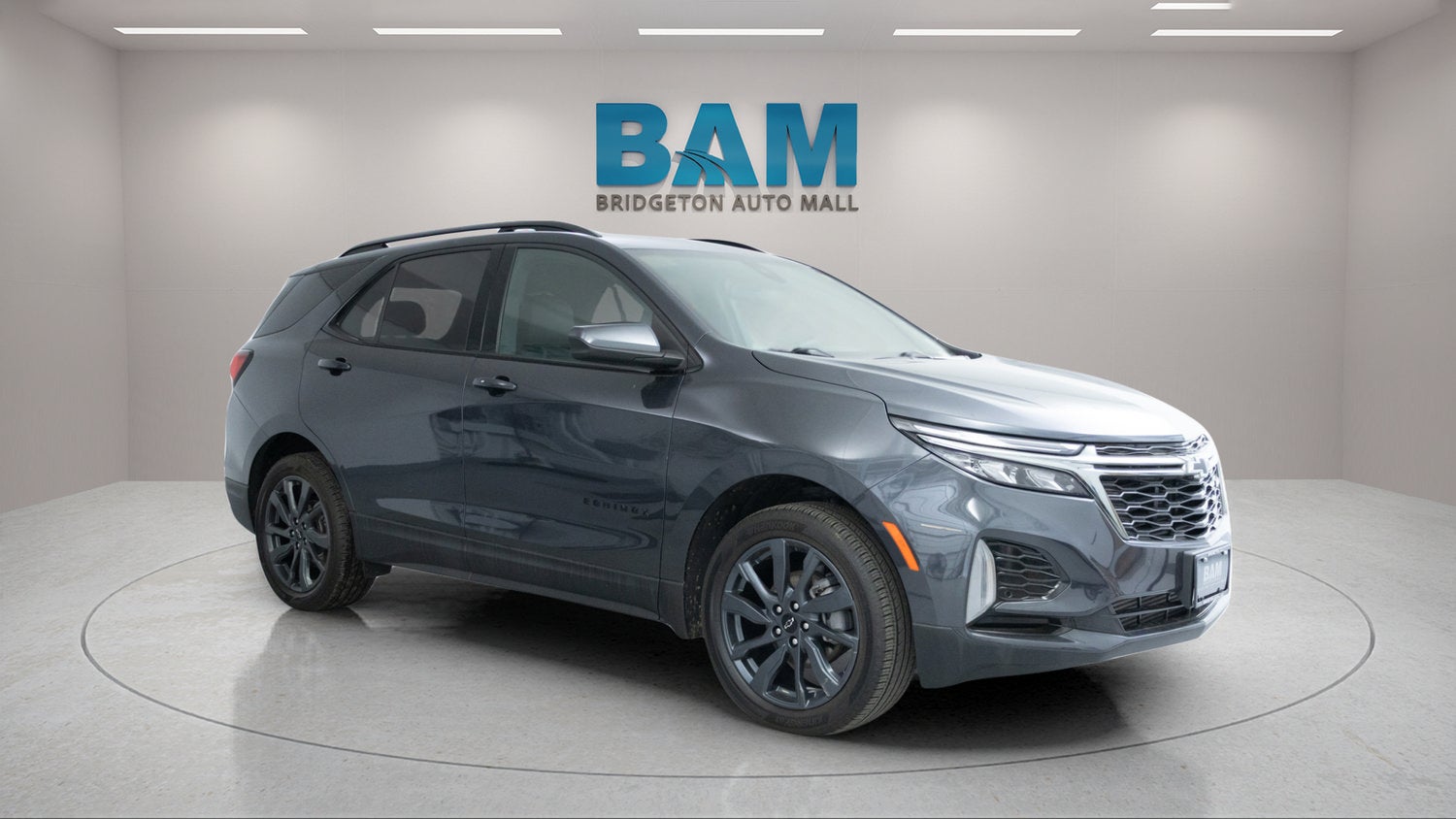 2022 Chevrolet Equinox RS in Iron Gray Metallic — front three-quarter view