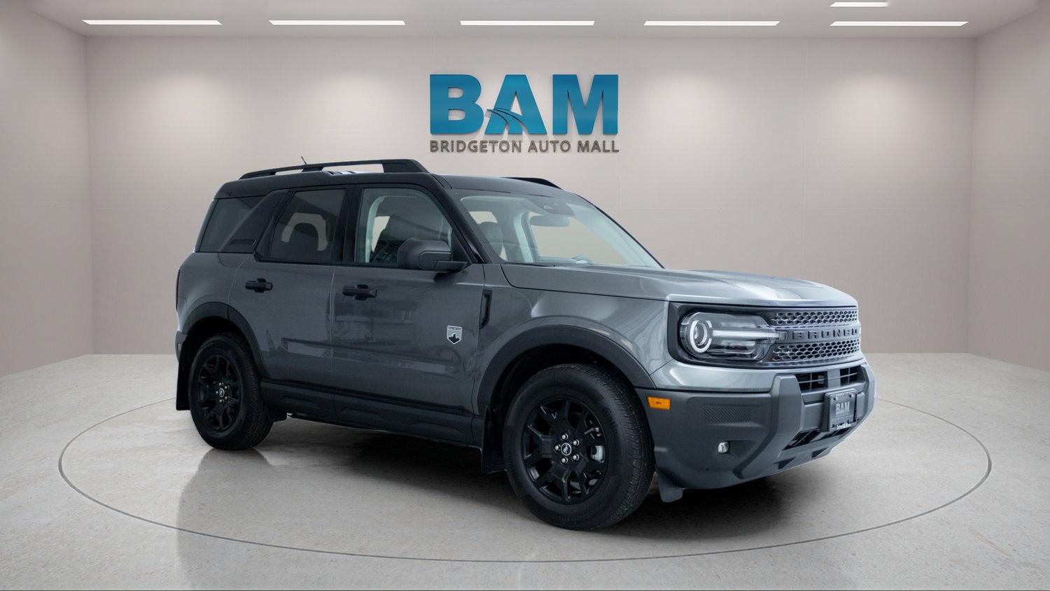 2025 Ford Bronco Sport Big Bend in Gray — front three-quarter view