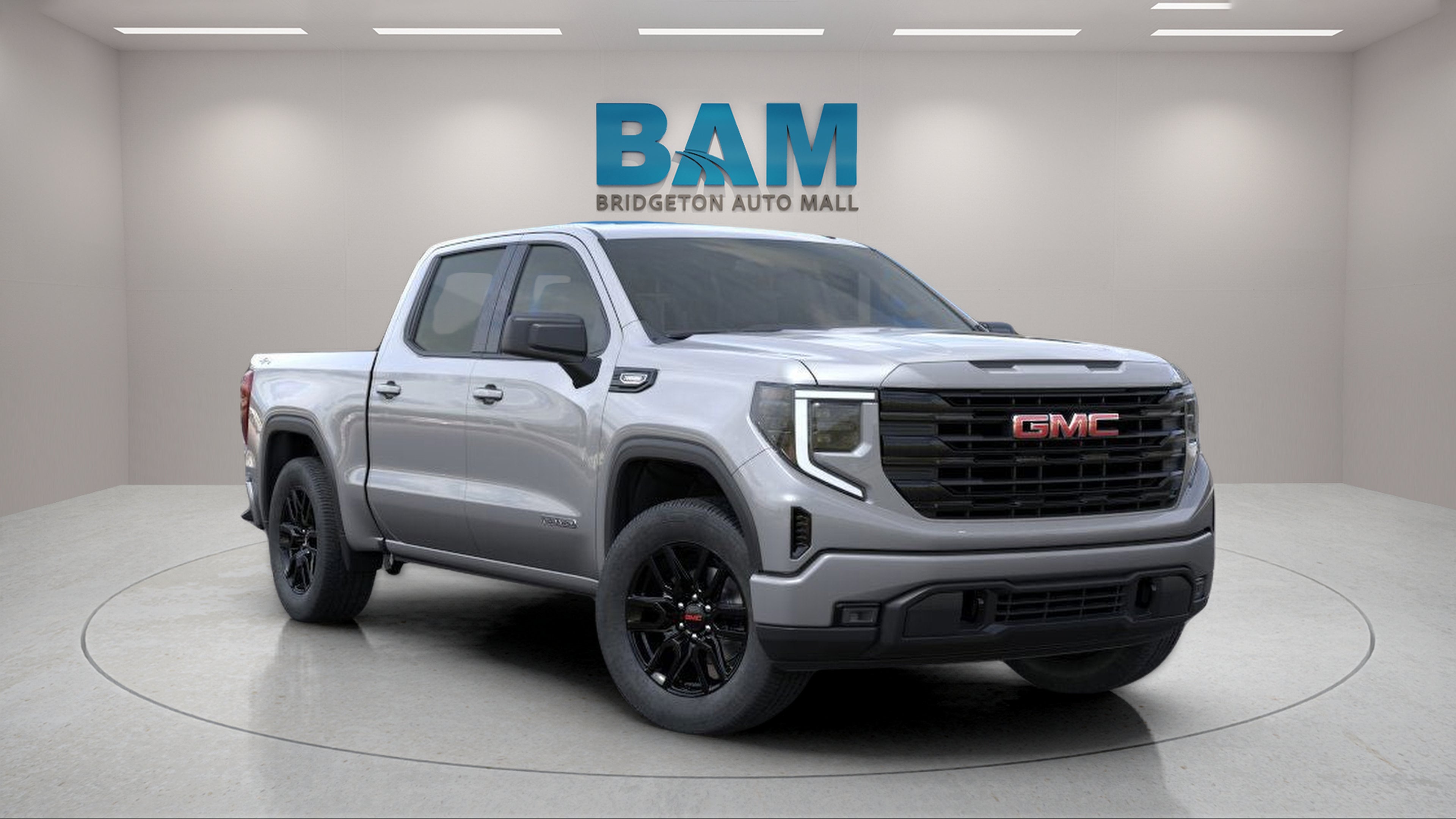 2026 GMC Sierra 1500 Elevation in Sterling Metallic — front three-quarter view