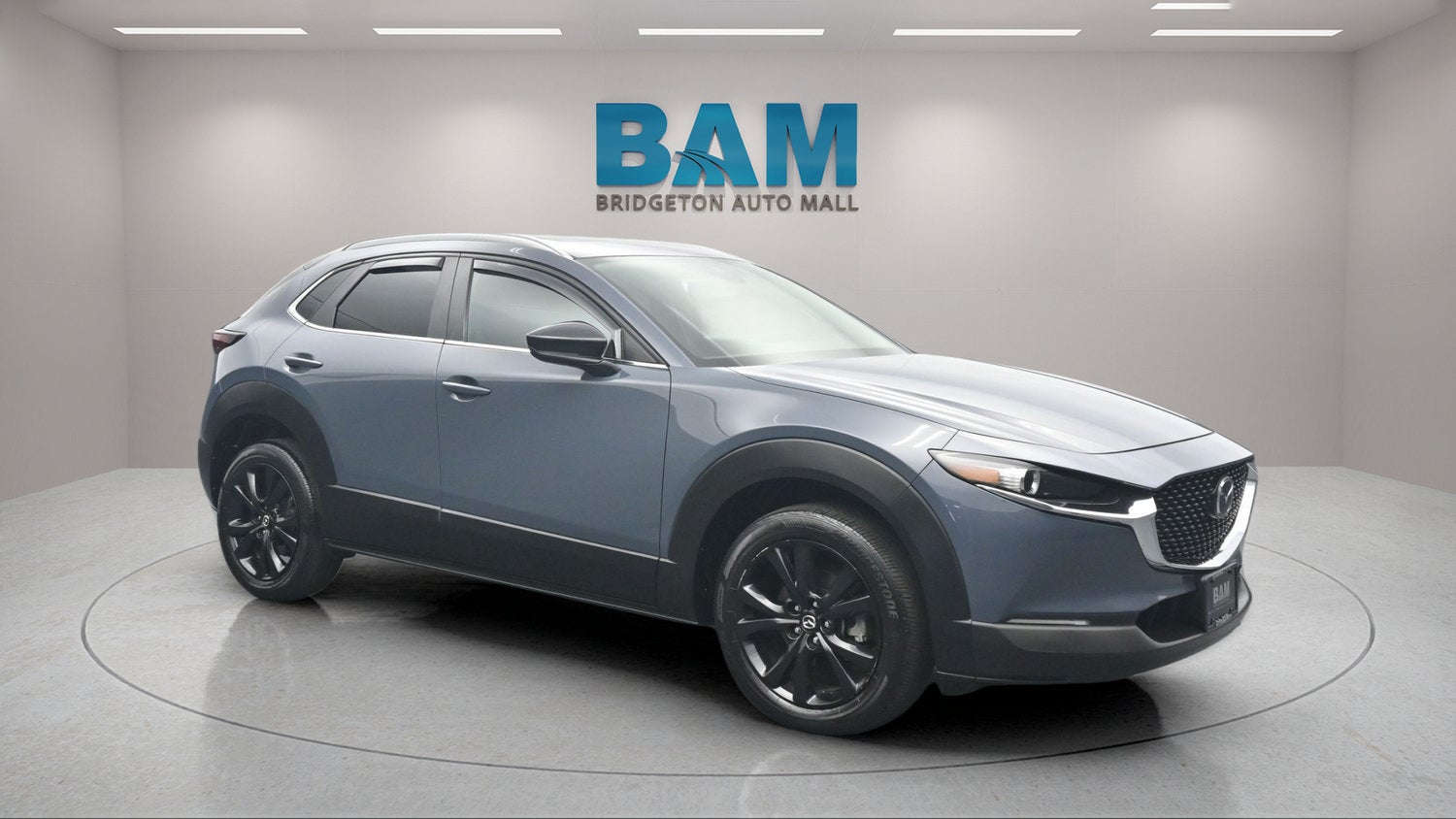 2023 Mazda Mazda CX-30 2.5 S Carbon Edition in Gray — front three-quarter view
